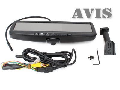 Зеркало заднего вида с монитором и видеорегистратором AVS0455DVR
