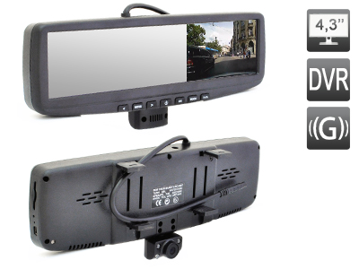 Зеркало заднего вида с монитором AVS0456DVR