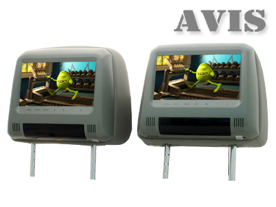 Подголовники с DVD плеером и LCD монитором 7" AVIS AVS0733T + AVS0734BM купить