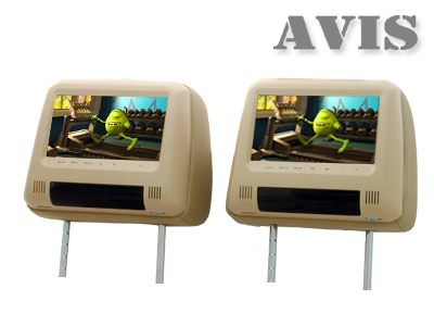 Подголовники с DVD плеером и LCD монитором 7" AVIS AVS0733T + AVS0734BM купить