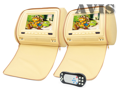 Подголовники с DVD плеером и LCD монитором 7" AVIS AVS0731T + AVS0732BM купить
