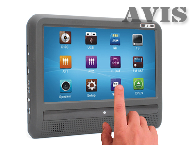 Навесной монитор подголовник со встроенным DVD плеером и монитором 9" AVIS AVS0933T купить