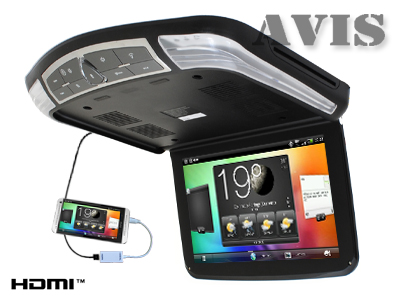 Потолочный автомобильный монитор 12.1" со встроенным DVD плеером AVIS AVS1229THD купить