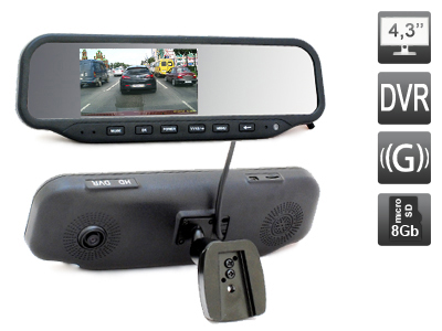 AVIS AVS0466DVR купить Зеркало заднего вида со встроенным видеорегистратором AVIS AVS0466DVR