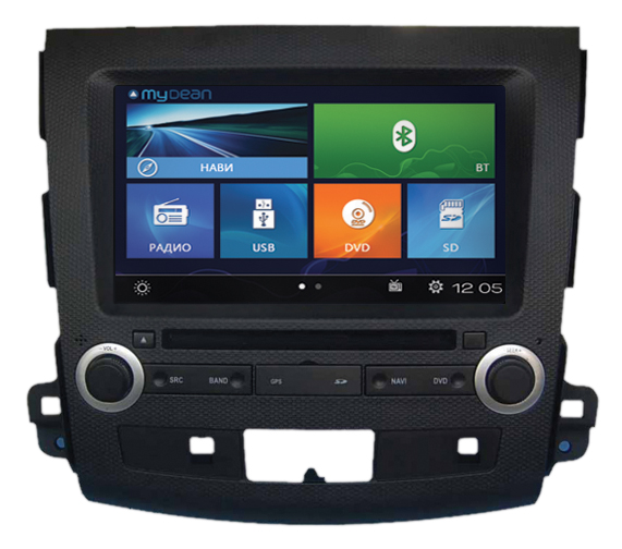 Головное устройство MyDean 2056 для автомобилей Mitsubishi Outlander XL (2006-2012)/Peugeot 4007 (2007-)/Citroen C-Crosser(2007-2012)