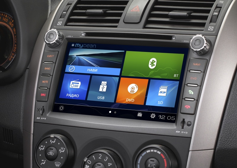 Головное устройство MyDean 2063 для автомобилей Toyota Corolla (2011-2013)