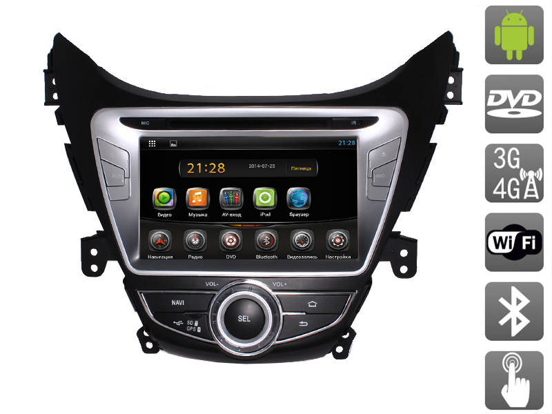 Головное устройство для Hyundai Elantra V AVIS AVS080AN на Android
