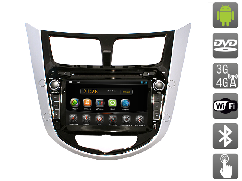 Головное устройство для Hyundai Solaris AVIS AVS070AN (#258) на Android
