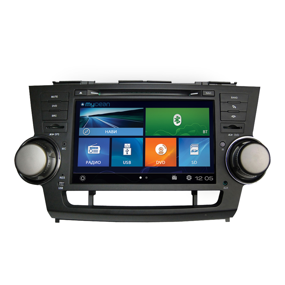 Головное устройство MyDean 2035 для автомобилей Toyota Highlander (2007-2013)