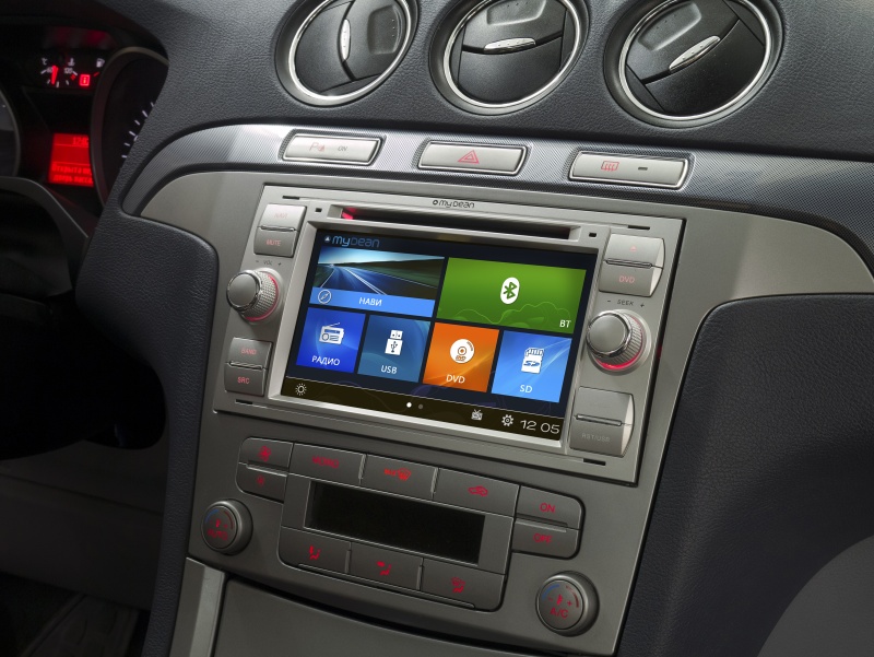 Головное устройство MyDean 2140 для автомобилей Ford Kuga (2008-2012), Fusion (2002-2012), Galaxy (2006-), C-Max (2003-2008)