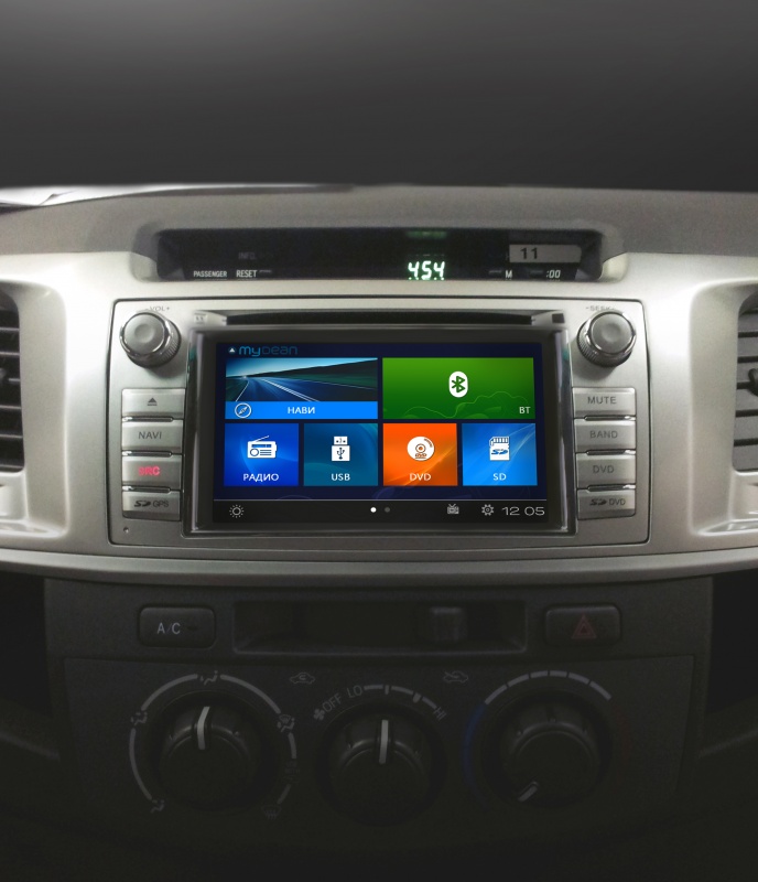 Головное устройство MyDean 2143 для автомобилей Toyota Hilux (2011-)