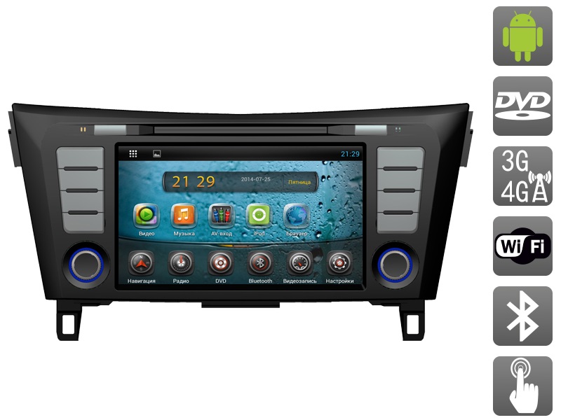 Головное устройство для Nissan Qashqai II на Android