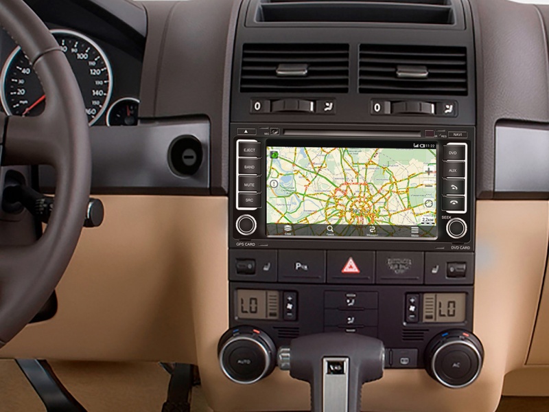 Головное устройство MyDean AND3042 для автомобилей Volkswagen Touareg (2002-2010), Multivan T5 (2008-) без штатного усилителя