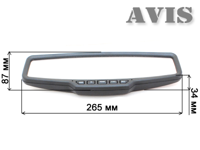 Зеркало заднего вида со встроенным видеорегистратором AVIS AVS0355DVR купить