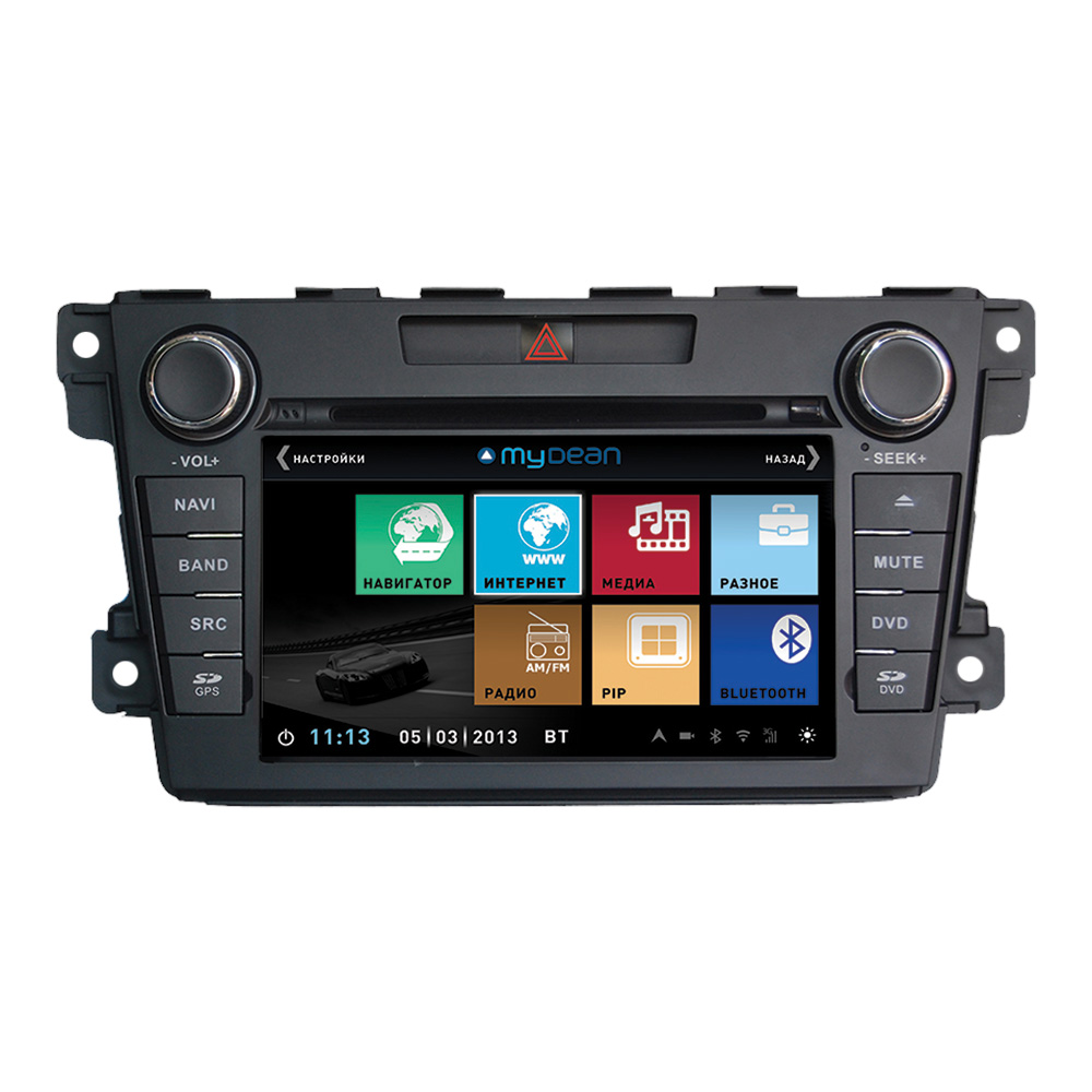 Штатное головное устройство MyDean 3097 для автомобилей Mazda CX-7 (2010-2012)