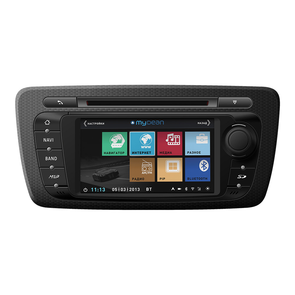 Головное устройство MyDean 3246 для автомобилей SEAT Ibiza (2008-), оснащенных штатной cd/mp3 магнитолой