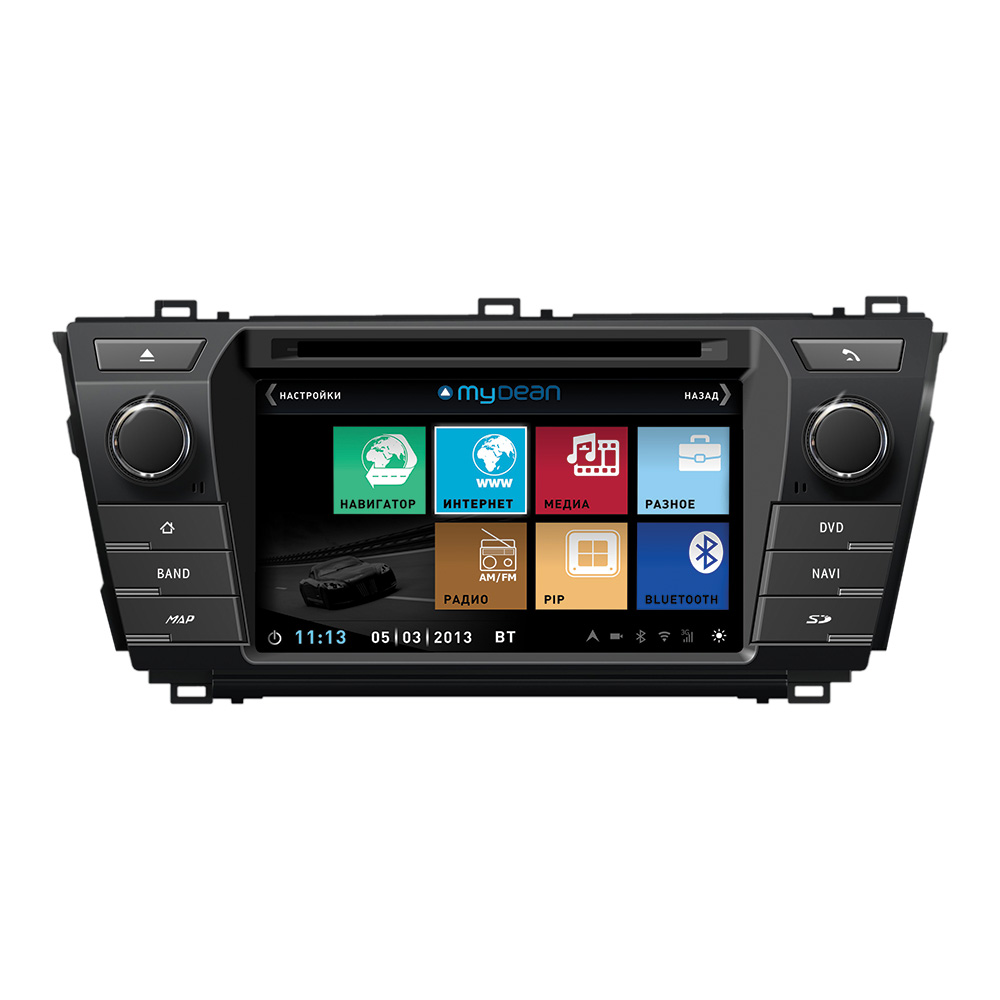 Головное устройство MyDean 3307 для автомобилей Toyota Corolla (2013-)