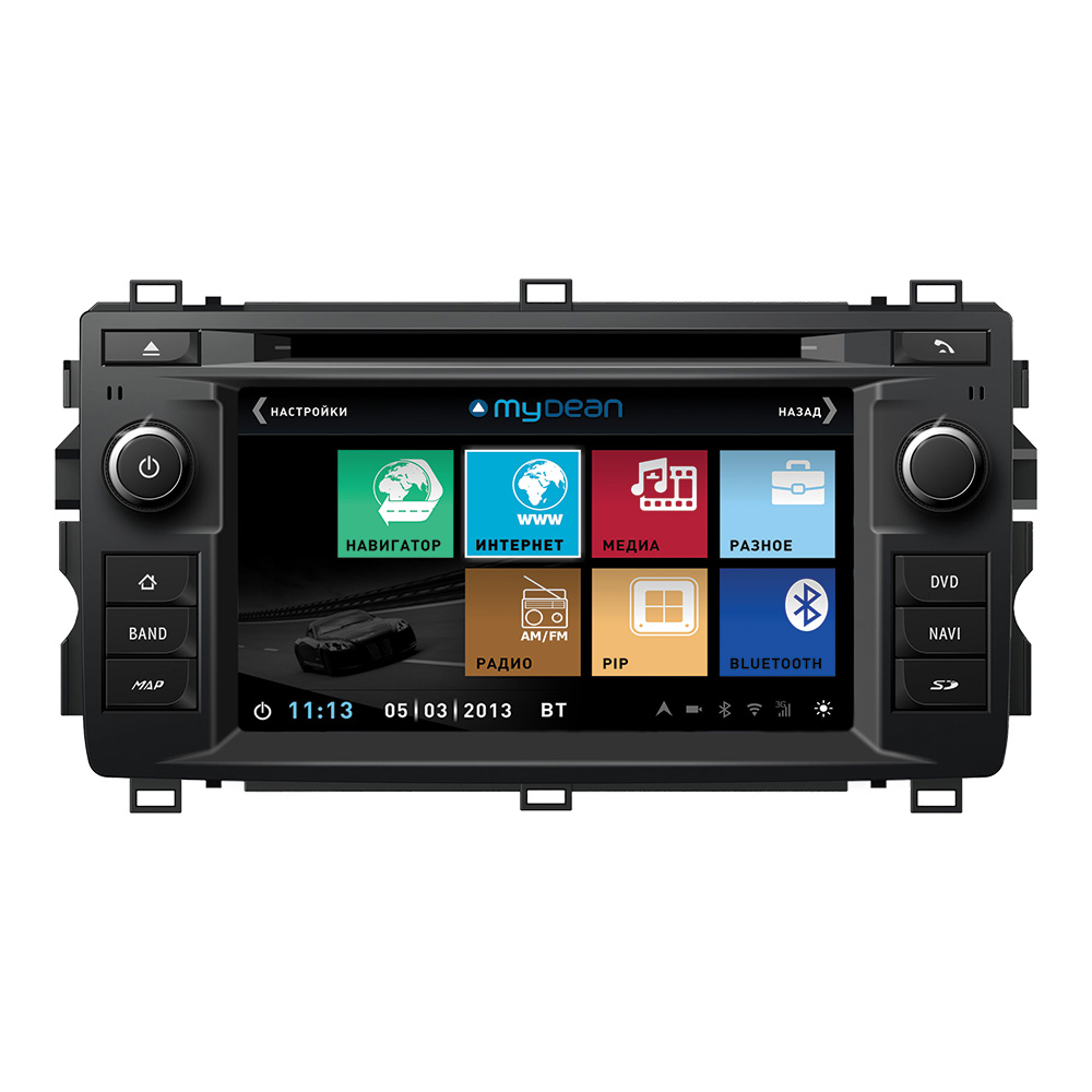 Головное устройство MyDean 3308 для автомобилей Toyota Auris (2013-)