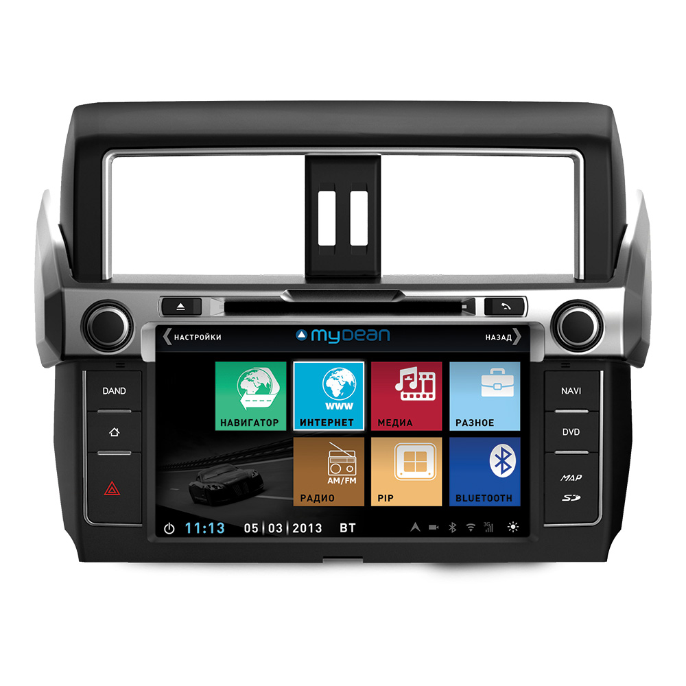 Головное устройство MyDean 3347 для автомобилей Toyota LC Prado (2013-)