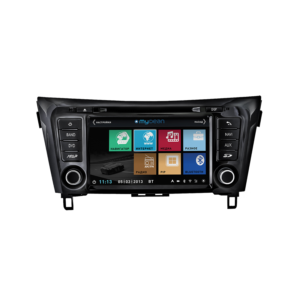 Головное устройство MyDean 3353 для автомобилей Nissan Qashqai (2014-), X-Trail (2014-) без штатной навигации