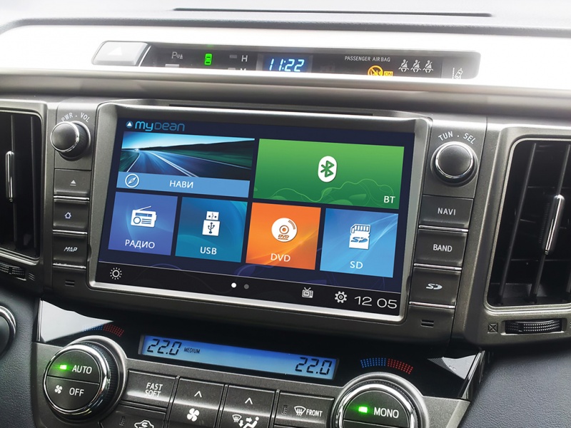 Головное устройство MyDean 2247 для автомобилей Toyota RAV4 (2013-)