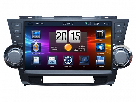 Navipilot Droid2 - Головное устройство Navipilot Droid 2 для Toyota Highlander 2007 - 2013