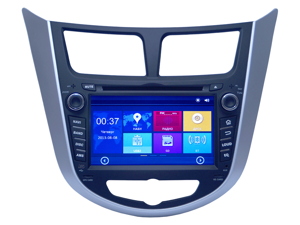 Штатное головное устройство NaviPilot WIN Hyundai Solaris (2010-н.в.)