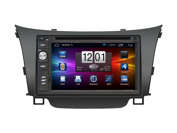 Штатное головное устройство NaviPilot DROID2 Hyundai i30 (2012-н.в.)