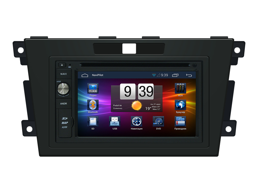 Штатное головное устройство NaviPilot DROID2 Mazda CX 7 (2007-н.в.)