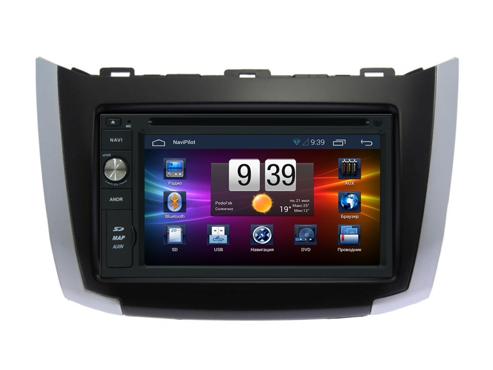 Штатное головное устройство NaviPilot DROID2 Haima M3 (2014-)