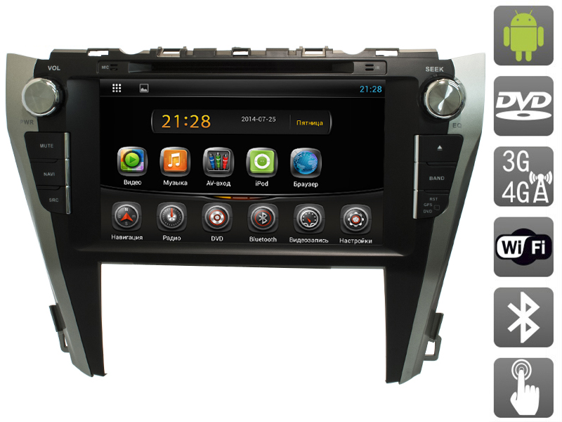 Головное устройство TOYOTA CAMRY VII (XV50) (2014-) AVIS AVS090AN (#005) на Android купить на Unitland.ru