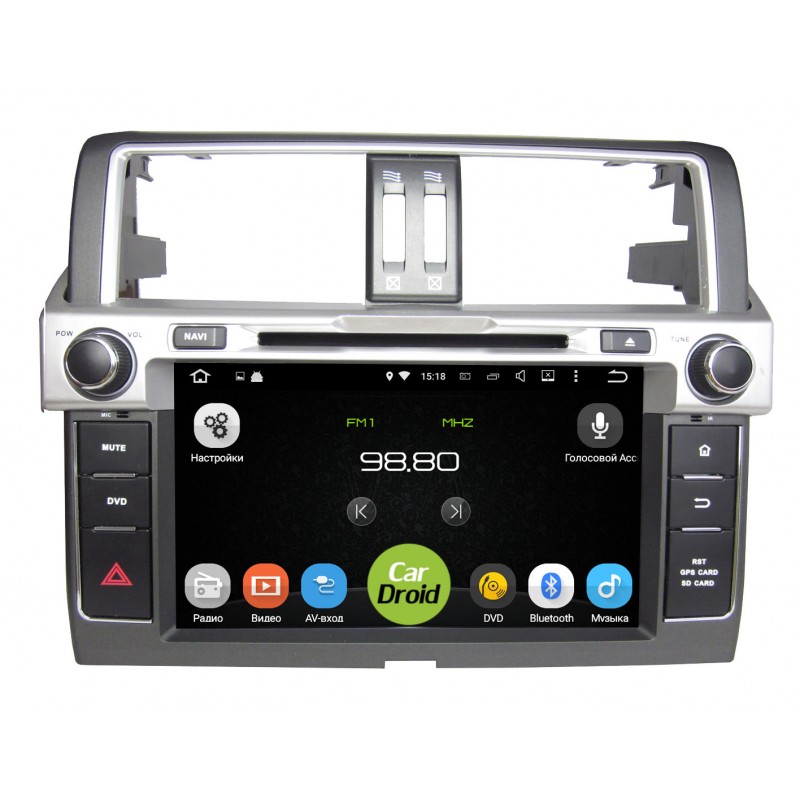 Штатная магнитола Roximo CarDroid RD-1106 для Toyota Land Cruiser Prado 150 на Unitland.ru