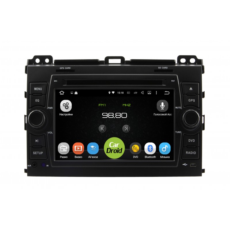 Штатную магнитолу Roximo CarDroid RD-1105 для Toyota Land Cruiser Prado 120 купить на Unitland.ru