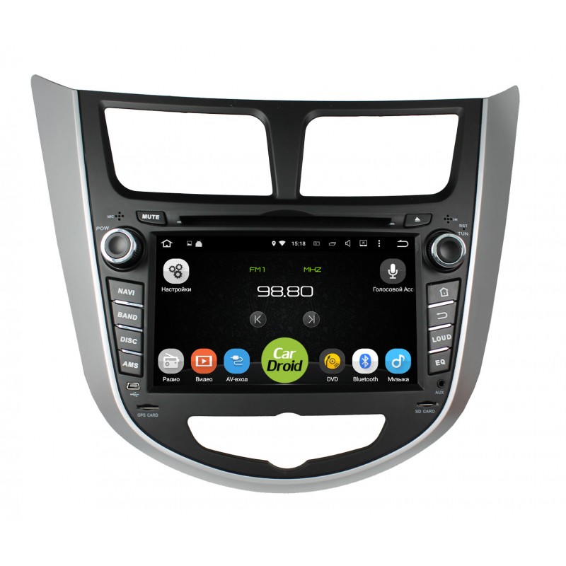 Купить штатную магнитолу Roximo CarDroid RD-2003 для Hyundai Solaris в интернет-магазине Unitland.ru
