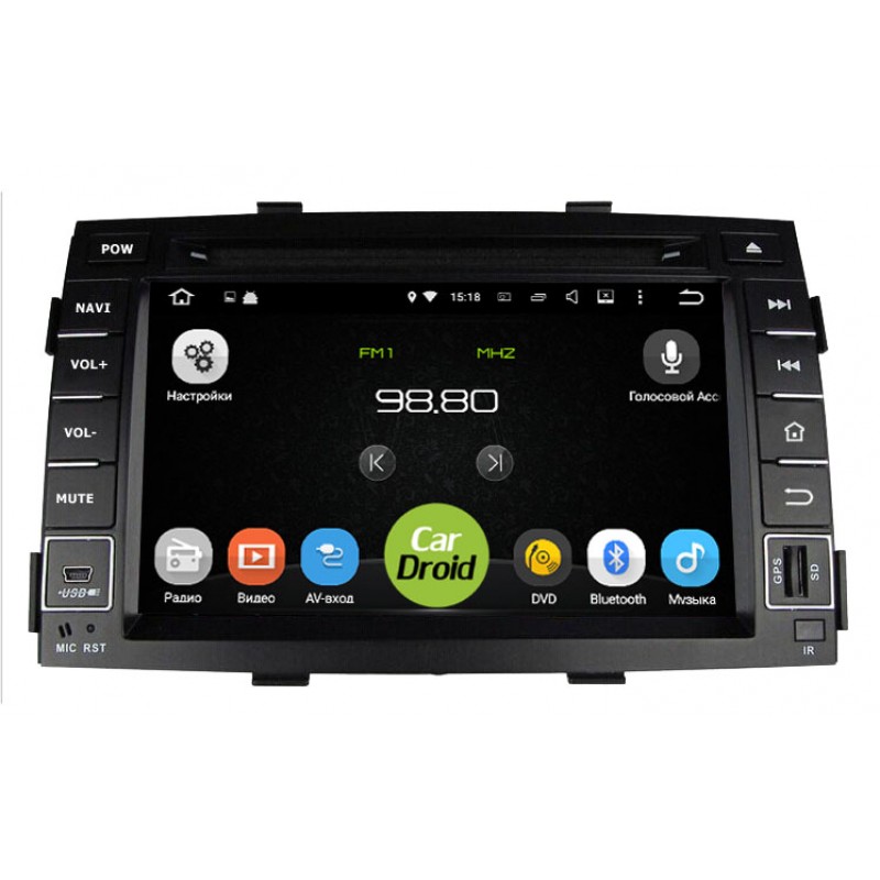 Купить магнитолу Roximo CarDroid RD-2302 для KIA Sorento 2, 2009 в интернет магазине "Юнитленд"