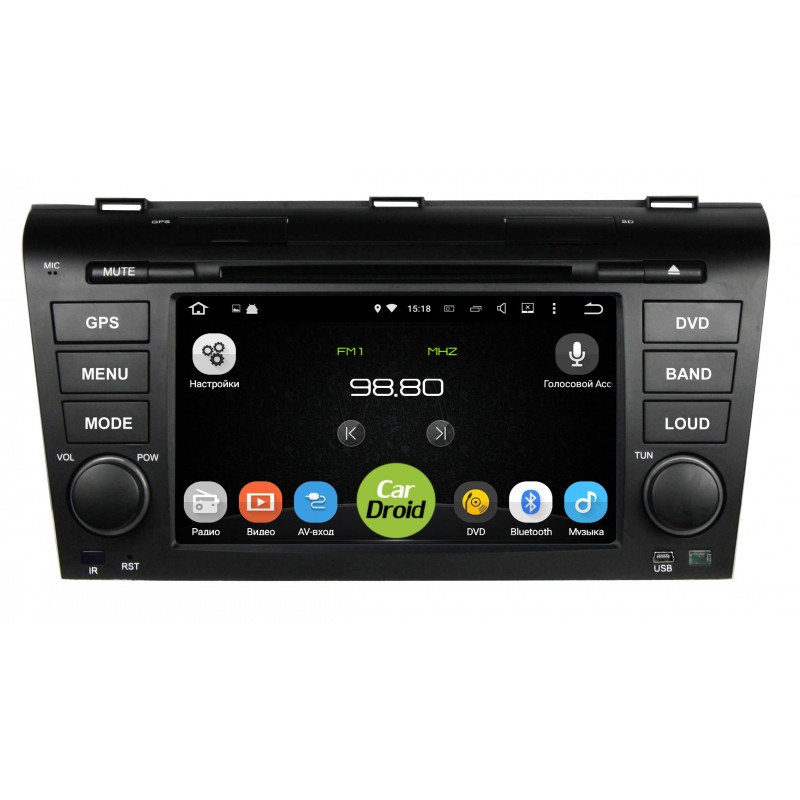 Купить магнитолу Roximo CarDroid RD-2403 для Mazda 3 (2004-2009) в интернет магазине "Юнитленд"