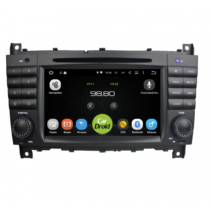 Купить магнитолу Roximo CarDroid RD-2502 для Mercedes Benz W203 W209 W463 в интернет магазине "Юнитленд"