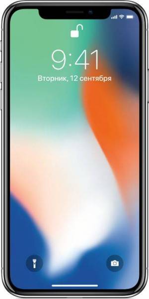 Смартфон Apple iPhone X 256Gb серебристый