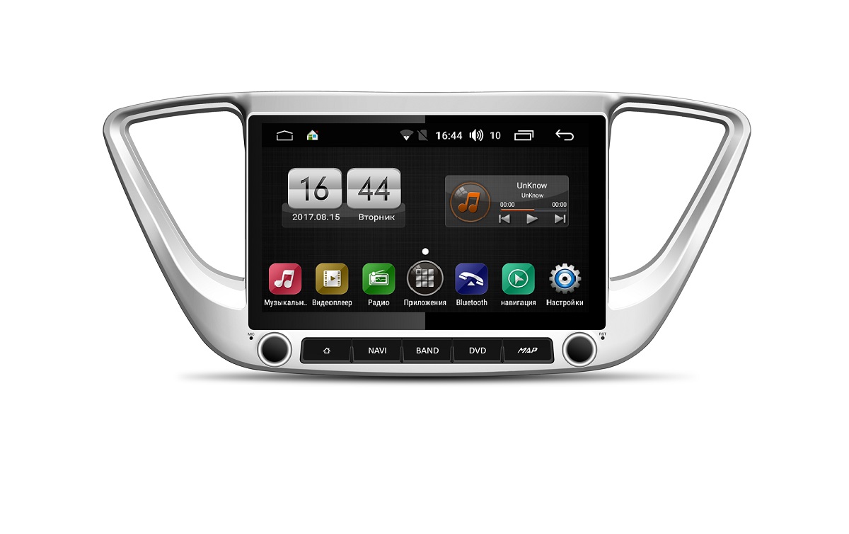 Штатная магнитола FarCar s170 для Hyundai Solaris (L766) купить на Unitland.ru