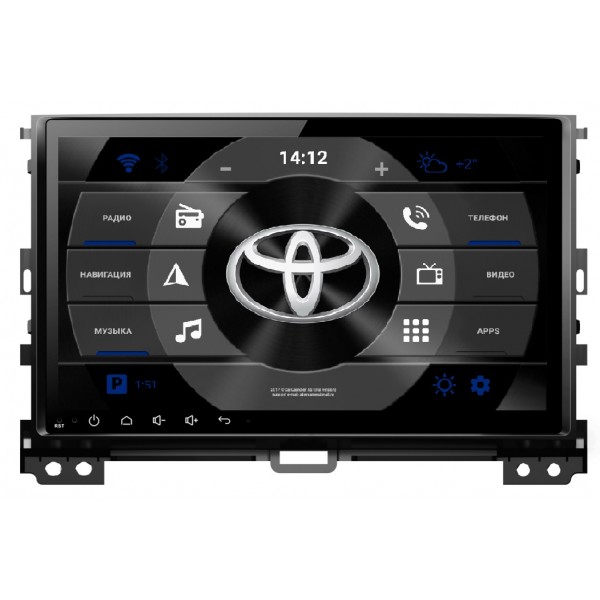 Магнитола, экран 9" для TOYOTA PRADO