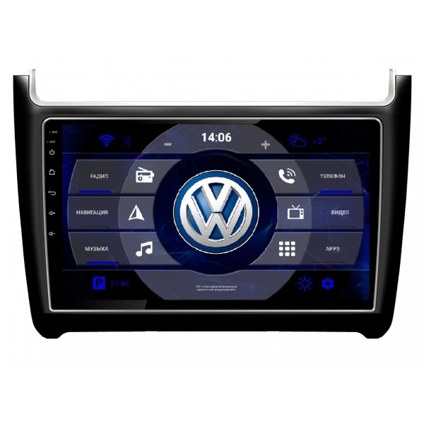 Магнитола, экран 9" для Volkswagen POLO