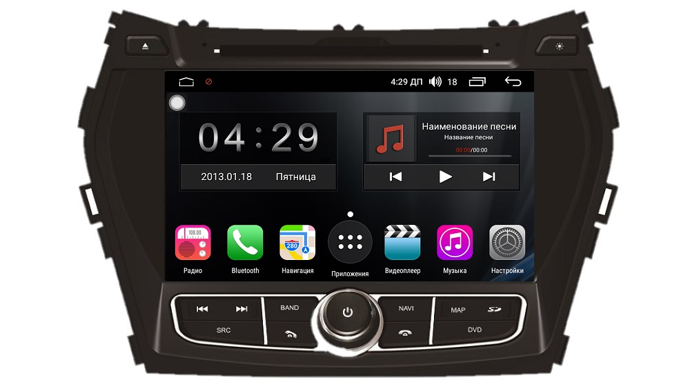 Штатная магнитола FarCar s300 для Hyundai Santa Fe 2012+ на Android