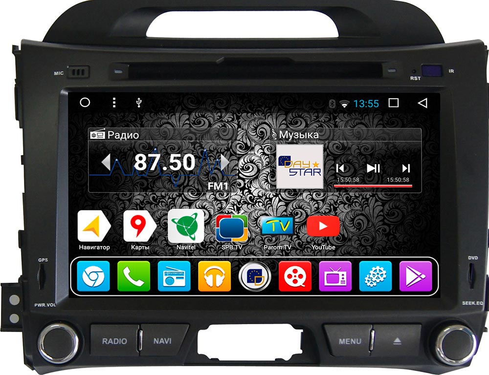 Магнитола DAYSTAR DS-7071HD KIA Sportage (2010-) на Android 9 недорого