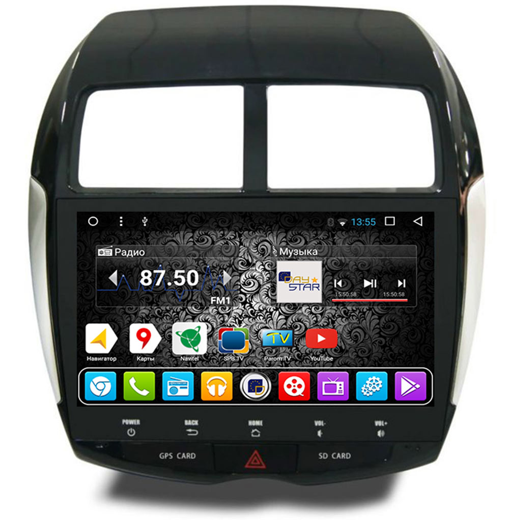 Штатная магнитола DAYSTAR DS-7064HB для Mitsubishi ASX на Android 9 с доставкой