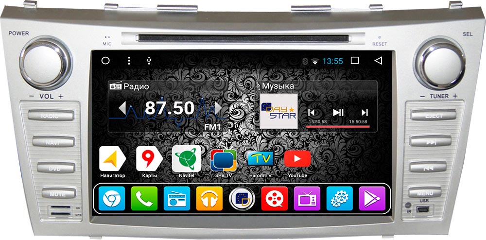 DAYSTAR DS-8000HD для Toyota Camry V40 (2006-2011) на Android 9 с доставкой