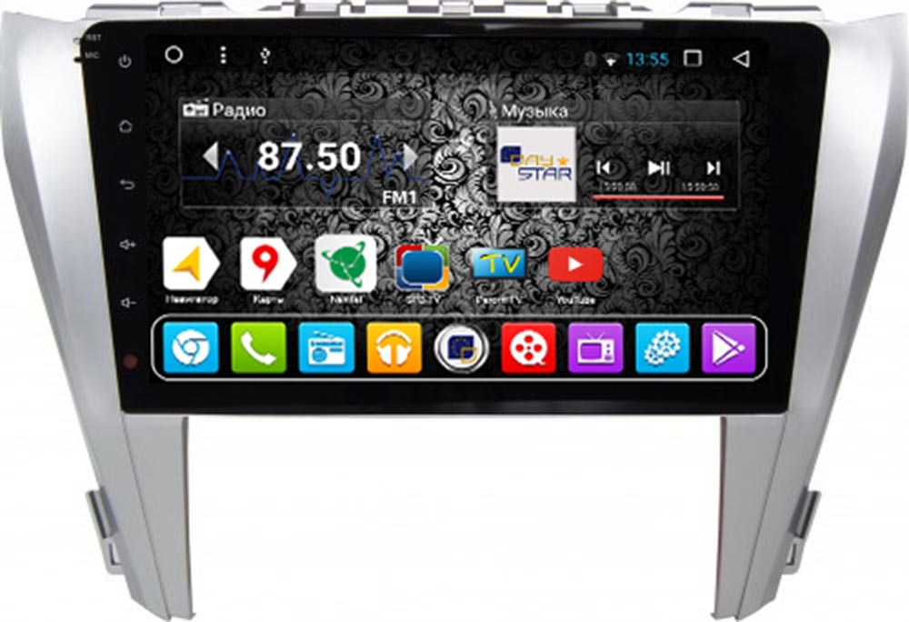 Штатная магнитола DAYSTAR DS-7044HB для Toyota Camry V55 на Android 9