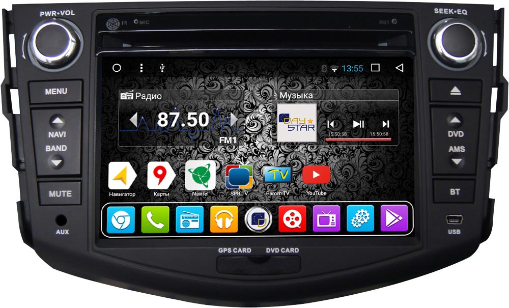 Штатное головное устройство DAYSTAR DS-7056HD для Toyota RAV4 (2006-2012)