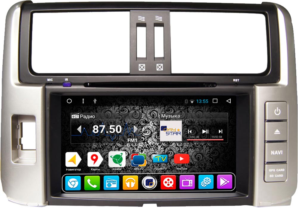 Штатная магнитола DAYSTAR DS-7041HD для Toyota Prado 150 до 2013 года выпуска