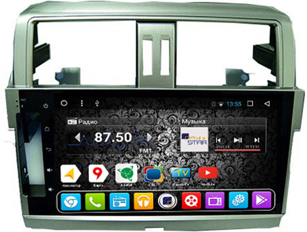 Штатная магнитола DAYSTAR DS-7047HB для Toyota Prado 150 (2013-) на Android 9
