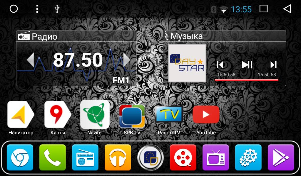 Штатная магнитола DAYSTAR DS-8021HB для Ford Tourneo Custom (2017-) на Android 9